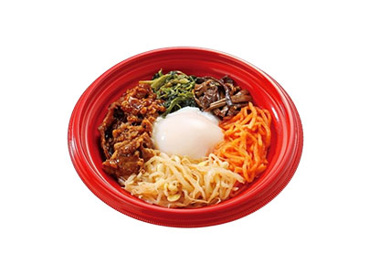 4色ナムルのビビンバ丼<br><br />
